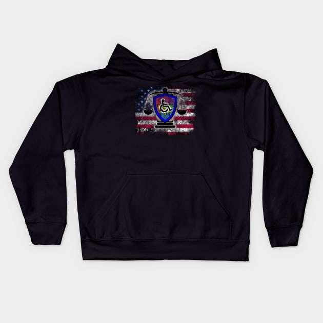 Disability Mental Healh Autism America Kids Hoodie by chiinta